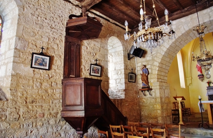  église Saint-Vincent - Badefols-sur-Dordogne