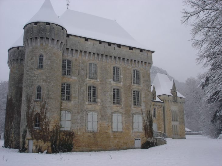 Chateau sous la neige - Campagne