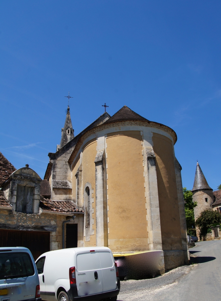 Le chevet de l'église Saint etienne. - Campsegret