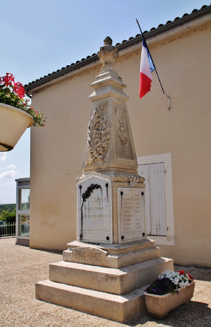 Monument aux Morts - Carsac-de-Gurson