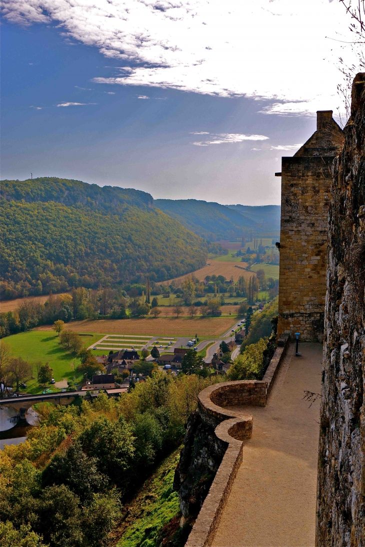 Vue sur la vallée du Céou depuis le château - Castelnaud-la-Chapelle