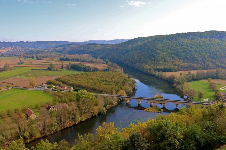 Depuis le chateau, la vallée de la dordogne - Castelnaud-la-Chapelle