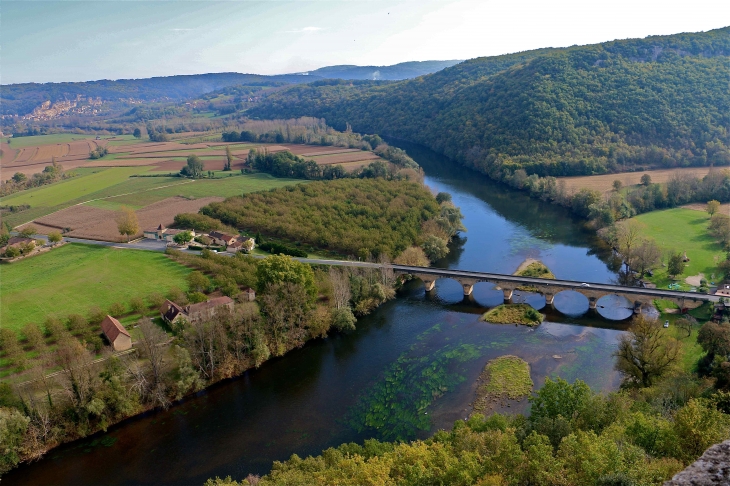 Depuis le château : la vallée de la Dordogne - Castelnaud-la-Chapelle