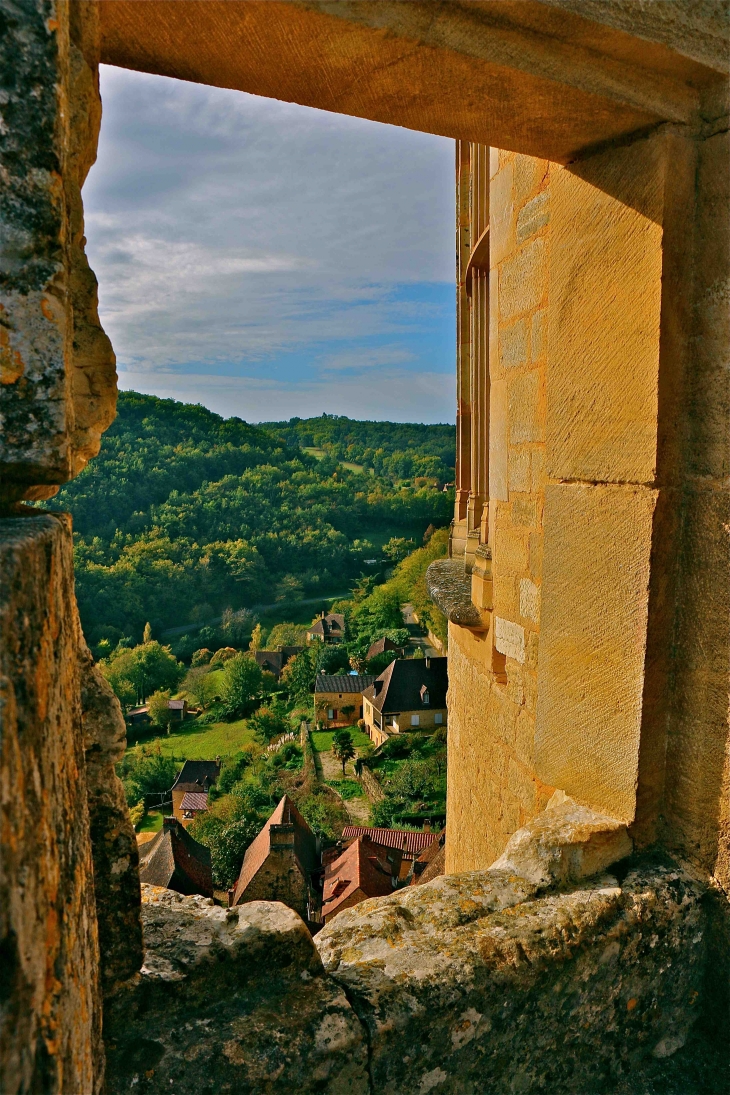 Depuis le chateau, le village - Castelnaud-la-Chapelle