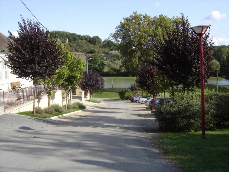 En descendant vers l'étang - Celles