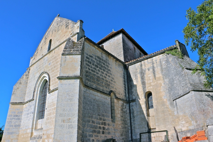 Le chevet de l'église Saint Cybard - Cercles