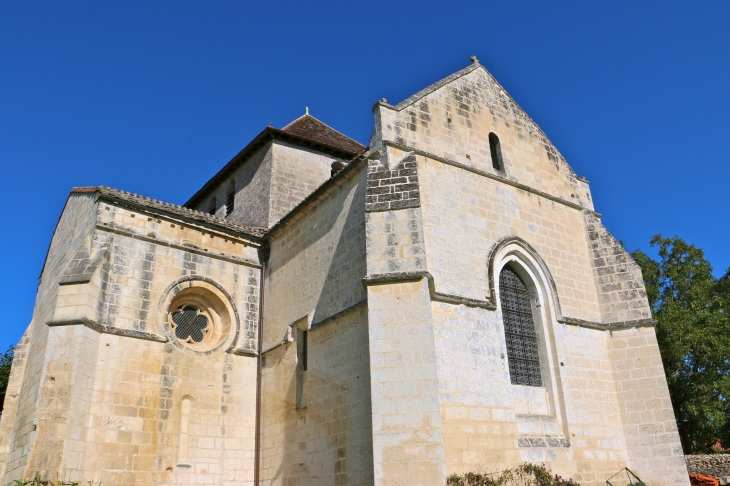 Le chevet de l'église Saint Cybard - Cercles