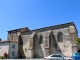 Façade sud de l'église Saint Martin à Champagne.