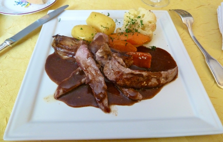 L'assiette du restaurant. - Condat-sur-Vézère