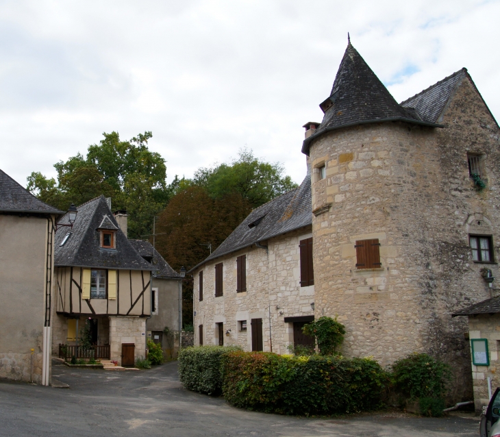 Maisons du village. - Condat-sur-Vézère