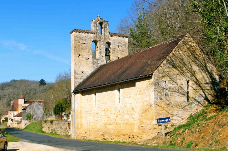 L'église de Bigaroque. - Coux-et-Bigaroque