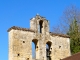 Clocher-mur de l'église de Bigaroque.