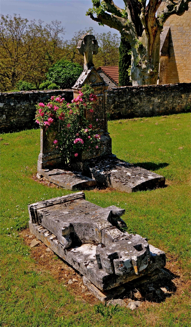 Le cimetière de l'Eglise Saint Barthélemy - La Cassagne