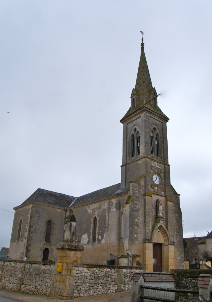 Le Monteil : l'église. - Lamonzie-Saint-Martin