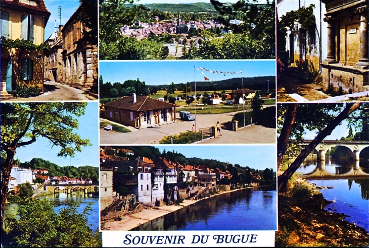 Vue générale (carte postale de 1990). - Le Bugue