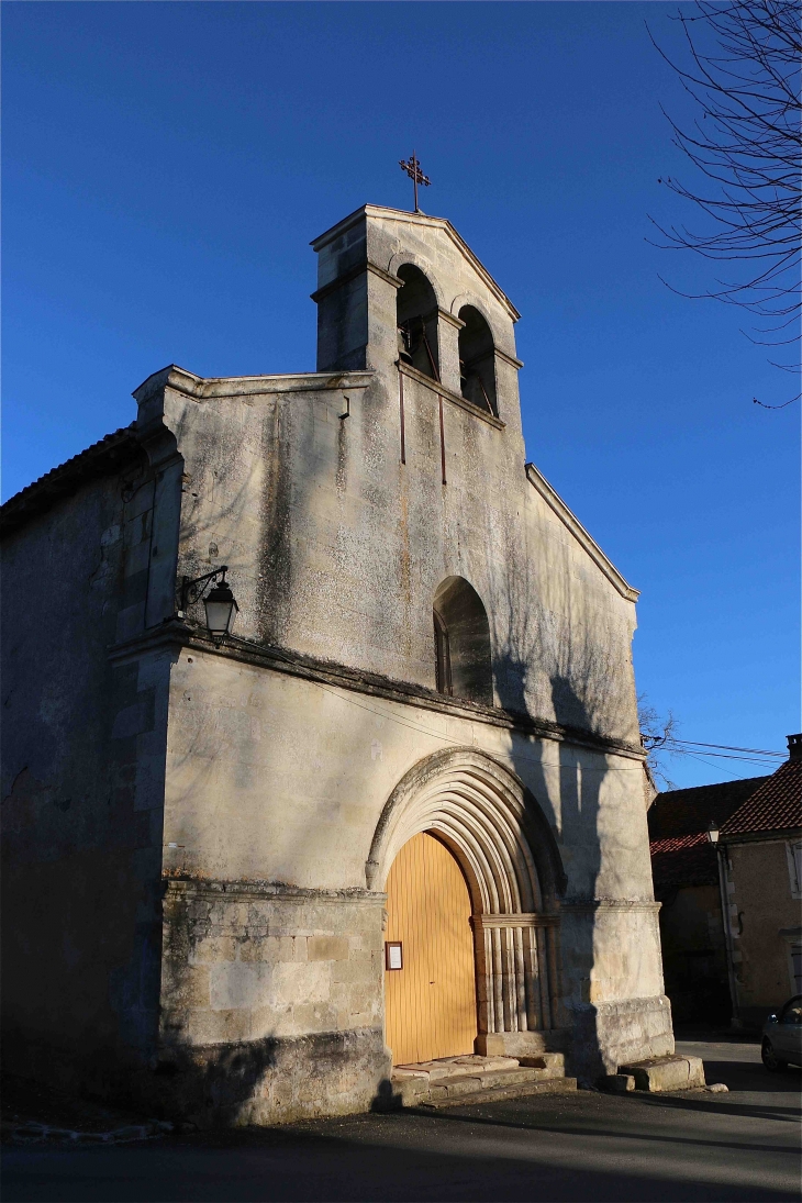 Façade occidentale de l'église Saint Jean Baptiste - Le Change