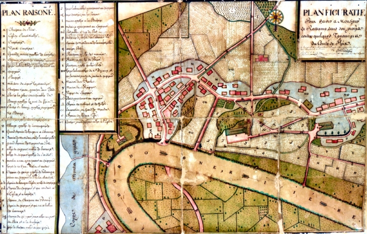 Plan du fleix en 1778. - Le Fleix