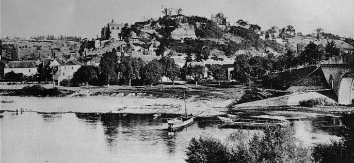 Le Port, vers 1905 (carte postale ancienne). - Limeuil