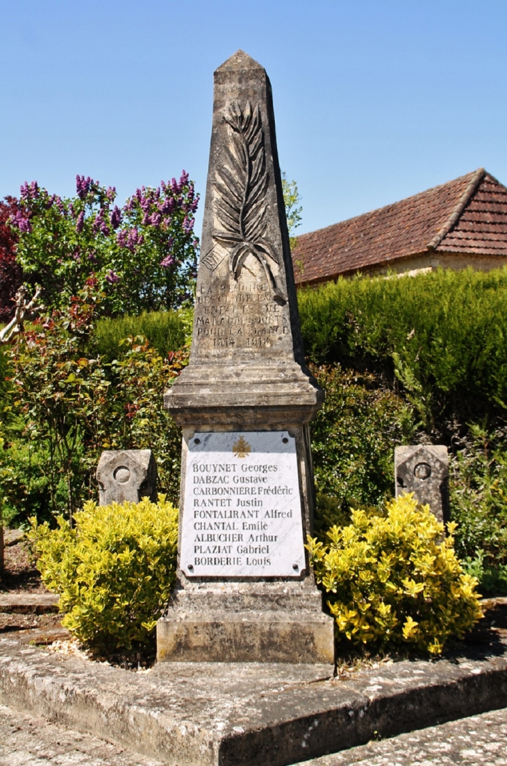 Monument-aux-Morts - Manaurie