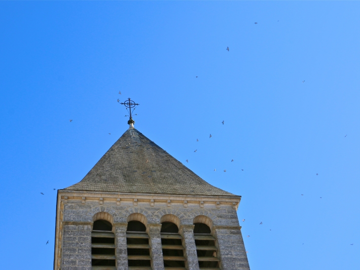 Le clocher de l'église Saint Laurent - Mareuil