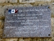 Plaque commémorative.