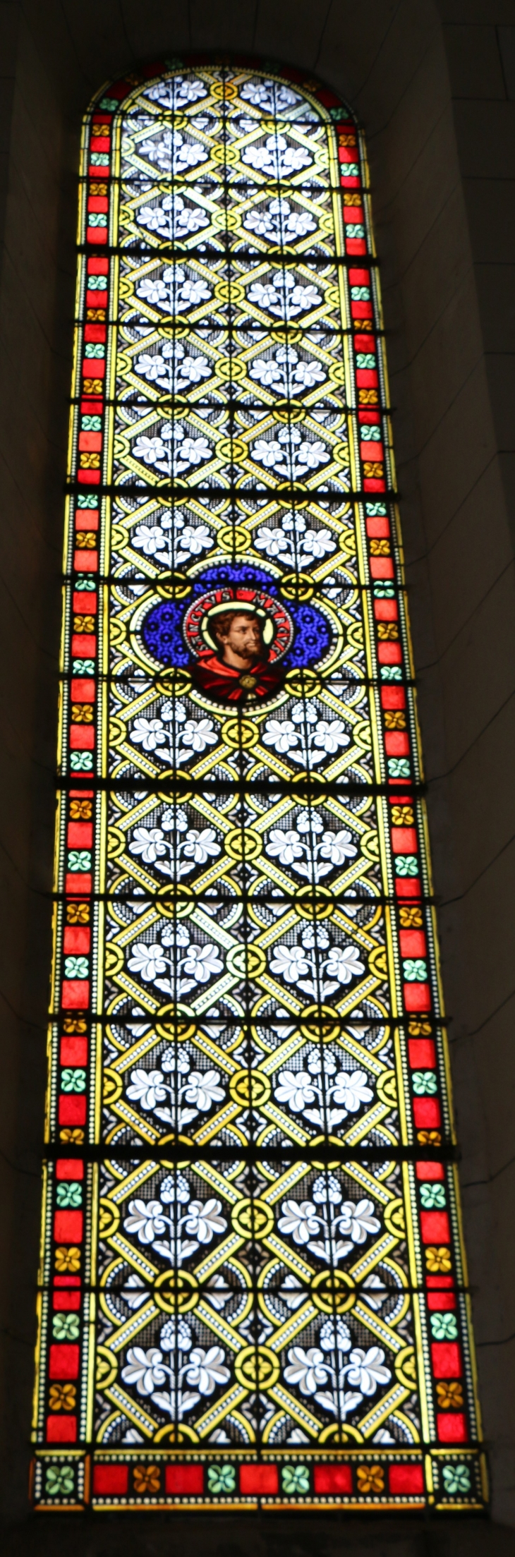 Vitrail de l'église Saint Roch. - Mauzac-et-Grand-Castang