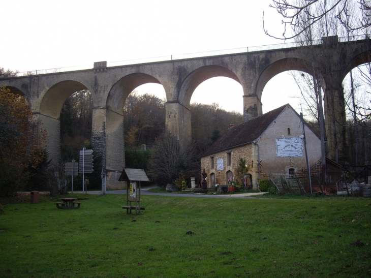 Viaduc de chemin de fer de La Loulie début 20ème - Mauzens-et-Miremont