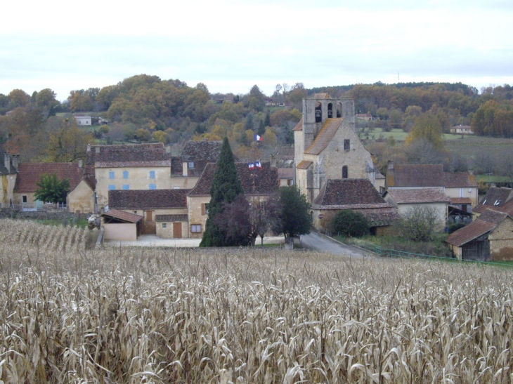 Le bourg et son église fortifiée 12ème. - Mauzens-et-Miremont