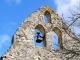 La Bastide : Le clocher-mur de l'église.