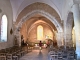 La nef vers le choeur de l'église Saint-Etienne.