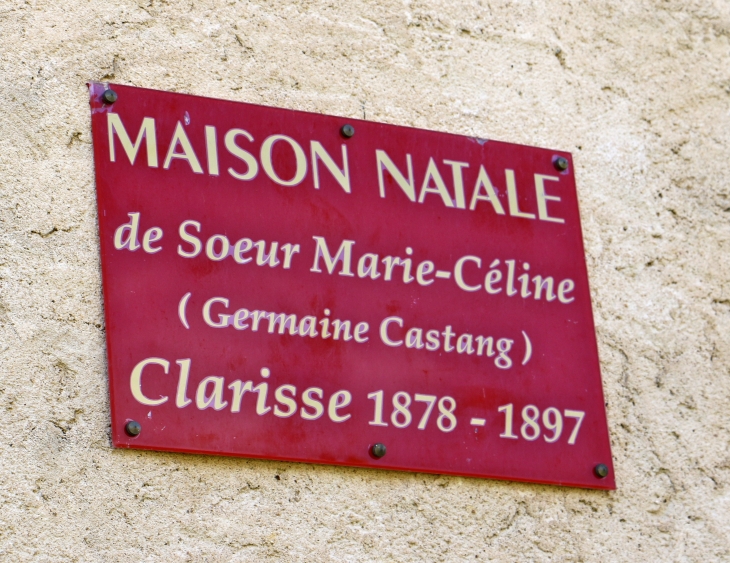 Plaque commémorative. - Nojals-et-Clotte