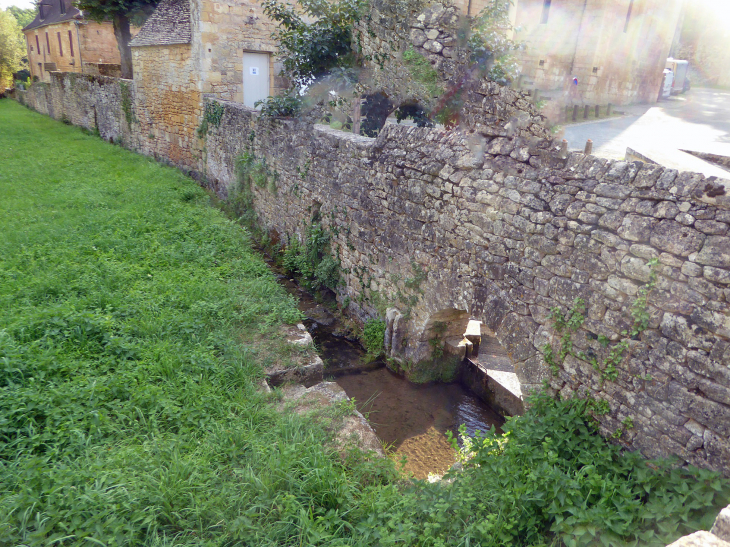 Le ruisseau derrière les maisons - Paunat