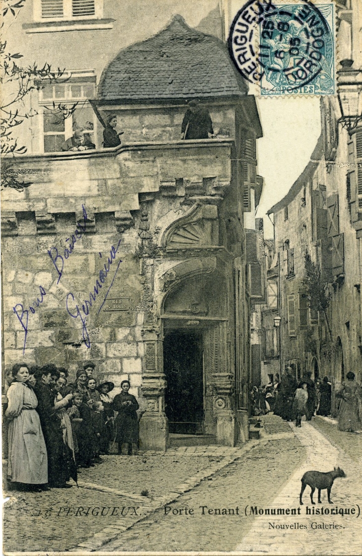 Porte Tenant (carte postale de 1905) - Périgueux