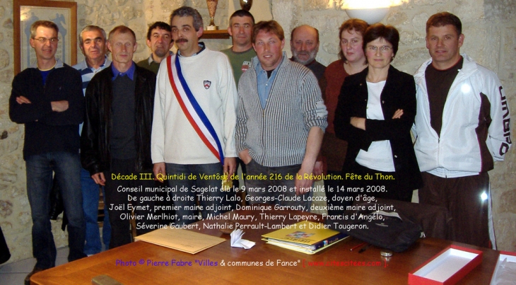 Le Conseil municipal, mandature 2008 - Sagelat