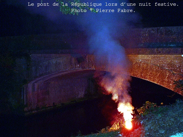 Pont de la République la nuit - Sagelat