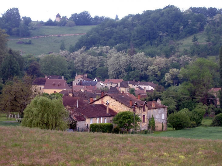 Le bourg de Fongauffier vu des hauteurs sagelacoises - Sagelat