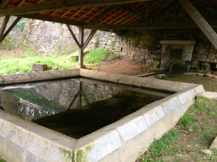 Le lavoir et sa source en contrebas du village. - Saint-Avit-Sénieur