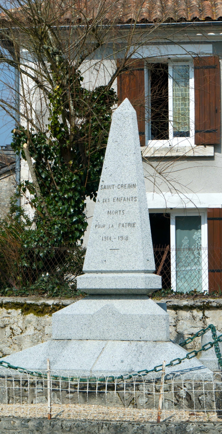 Le Monument aux Morts - Saint-Crépin-de-Richemont