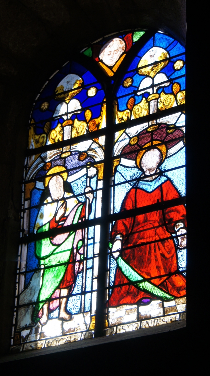 Vitrail-de-l-eglise-notre-dame de l'Assomption.-saint-roch-et-saint-genies - Saint-Geniès