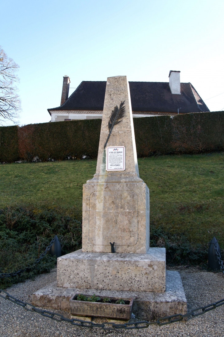 Le Monument aux Morts. - Saint-Geyrac