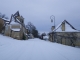 Le village sous la neige.