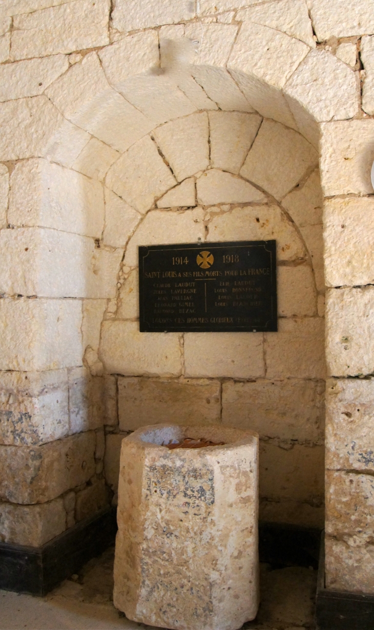 Les Fonts baptismaux. - Saint-Louis-en-l'Isle