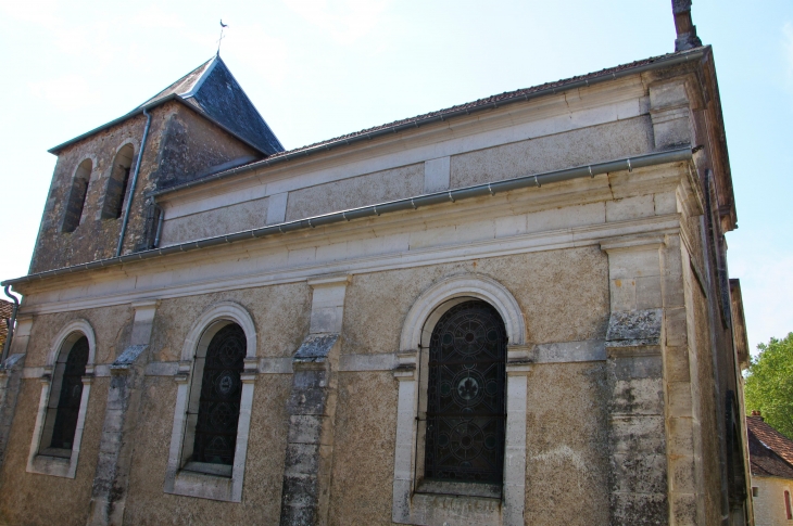 Eglise façade latérale nord. - Saint-Pantaly-d'Ans