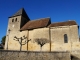 Façade latérale sud de l'église du XIIe et XVIIe siècles.