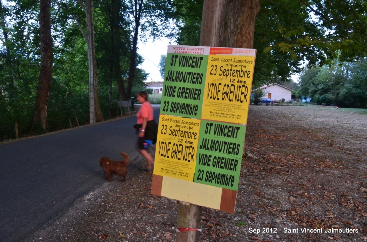 Vide grenier 23 sep 2012 - Saint-Vincent-Jalmoutiers