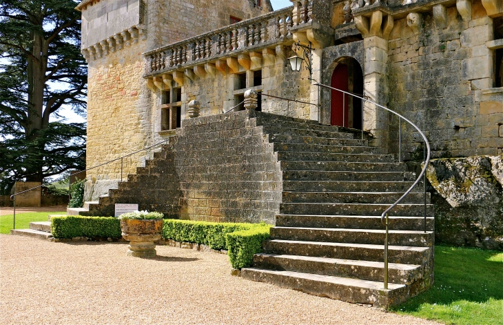 L'escalier du château de Fénelon - Sainte-Mondane