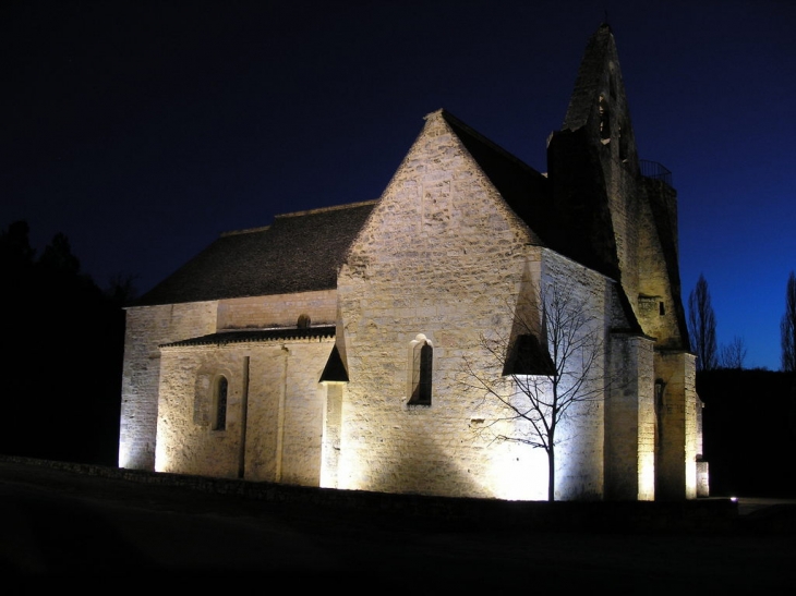 Eglise la nuit - Sainte-Nathalène