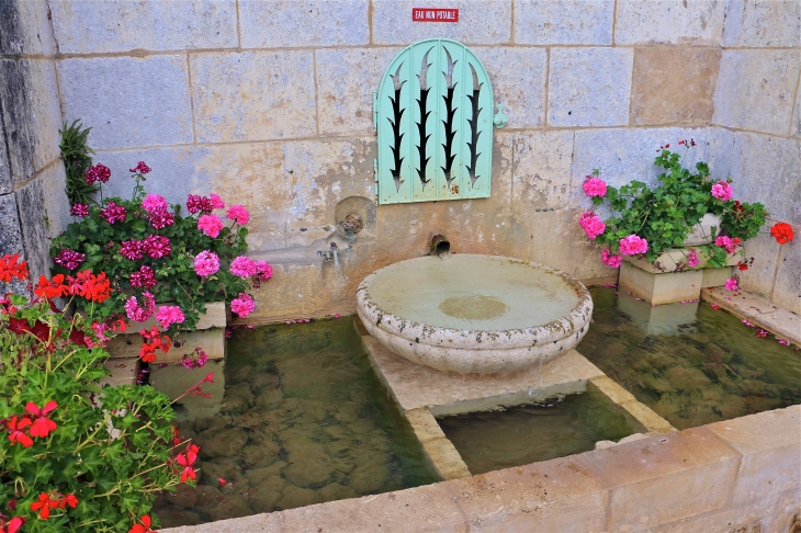 Dans-le-jardin-fontaines-et-lavoir - Siorac-de-Ribérac