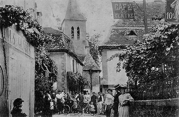 Le village vers 1905 (carte postale ancienne). - Siorac-en-Périgord