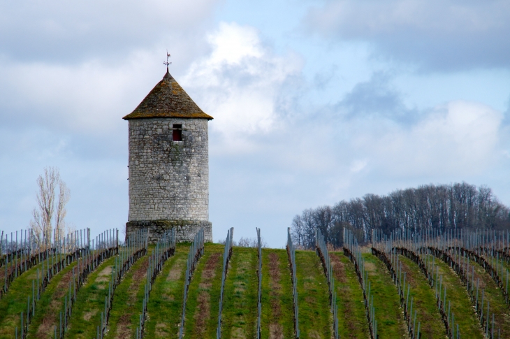 Aux alentours, ancien moulin à vent. - Thénac